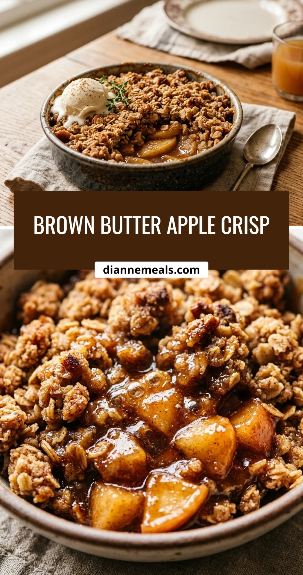 Brown Butter Apple Crisp