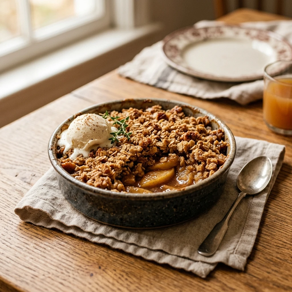 Brown Butter Apple Crisp