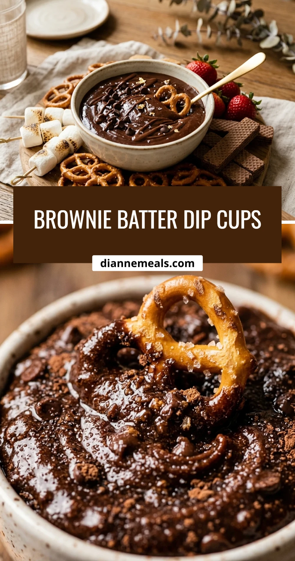 Brownie Batter Dip Cups