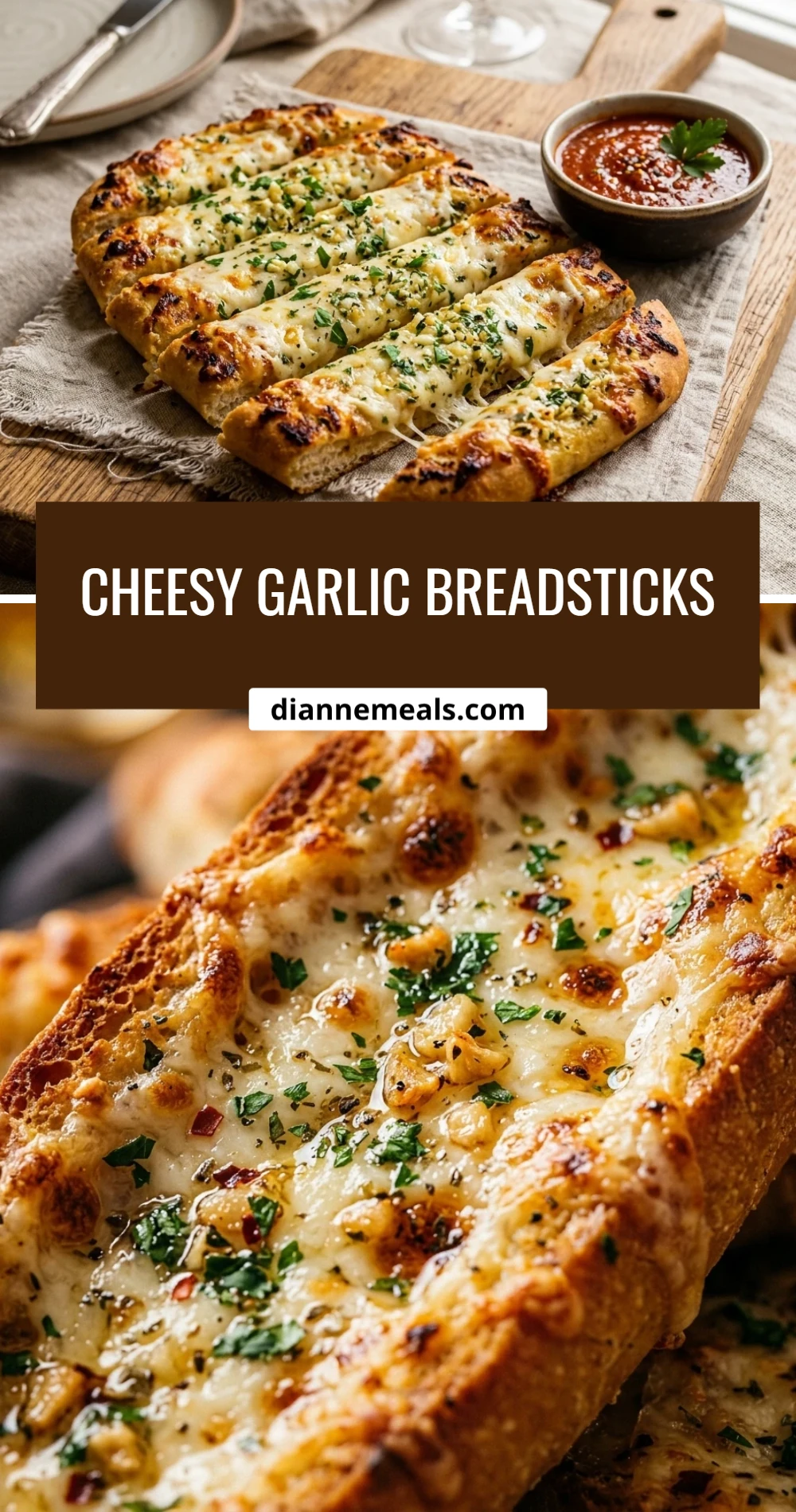 Cheesy Garlic Breadsticks