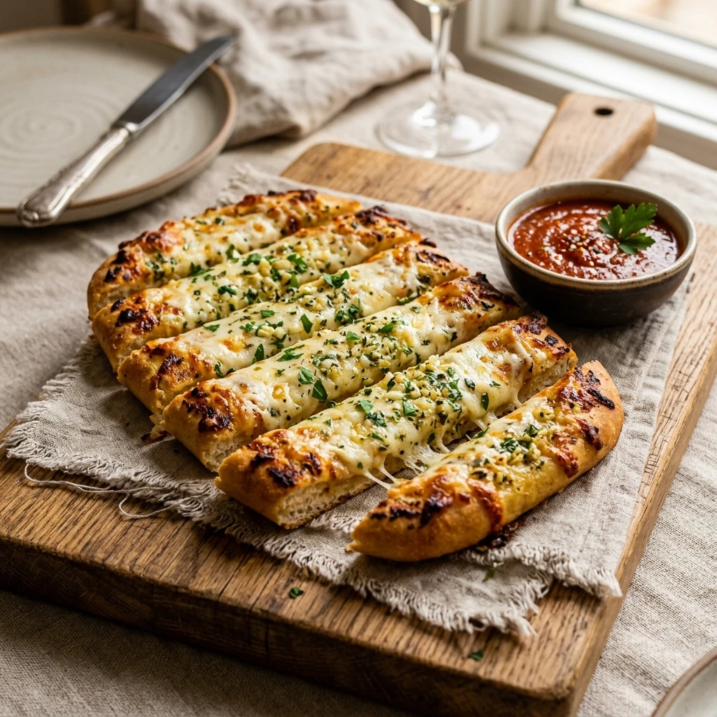 Cheesy Garlic Breadsticks