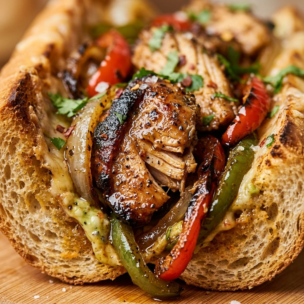 Chicken Fajita Hoagies