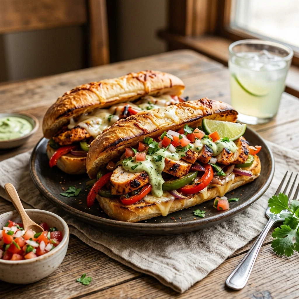 Chicken Fajita Hoagies
