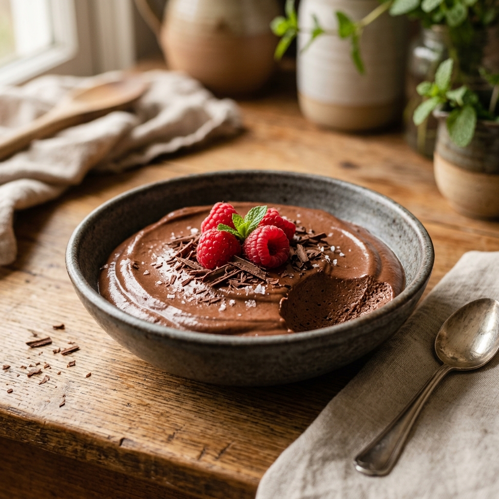 Cottage Cheese Chocolate Mousse 3-Ingredient