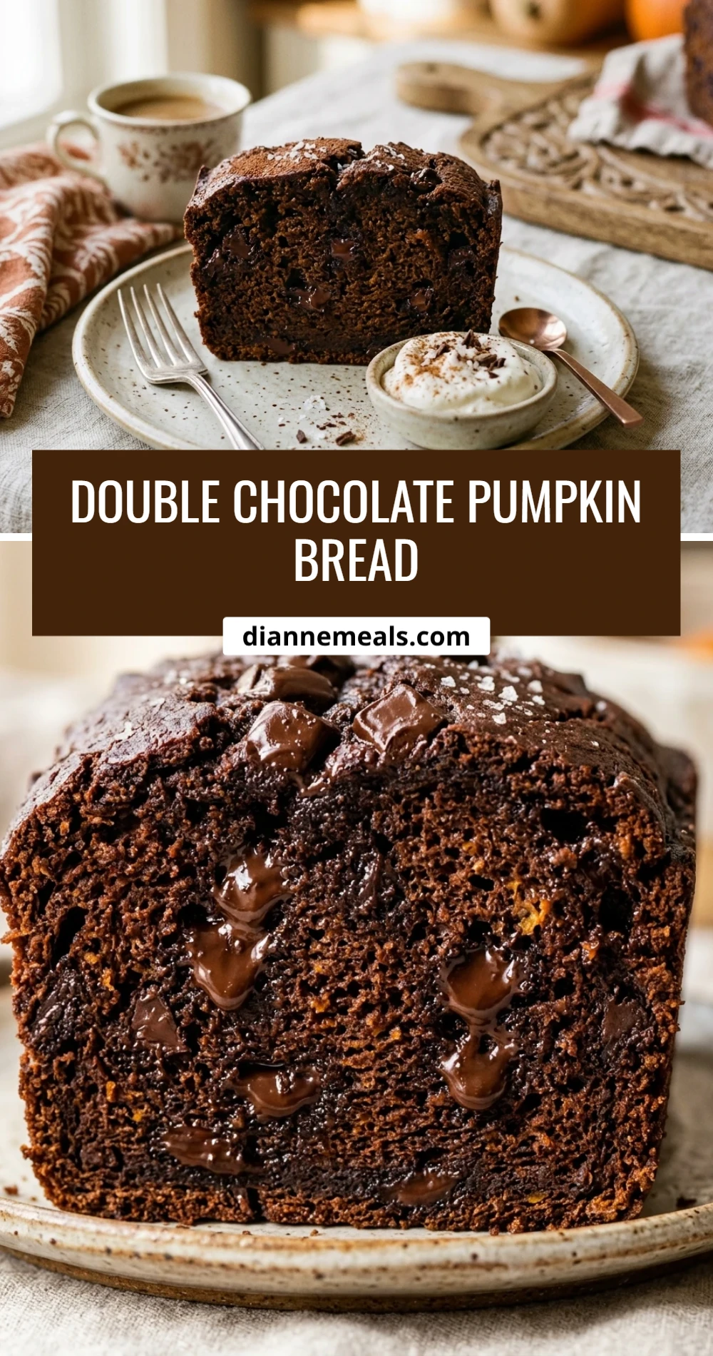 Double Chocolate Pumpkin Bread
