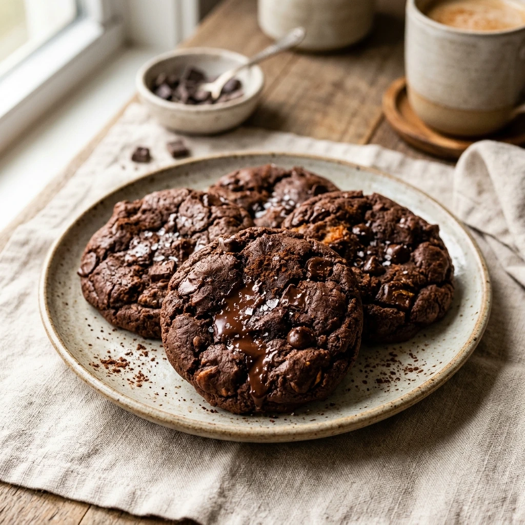 Double Chocolate Pumpkin Cookies