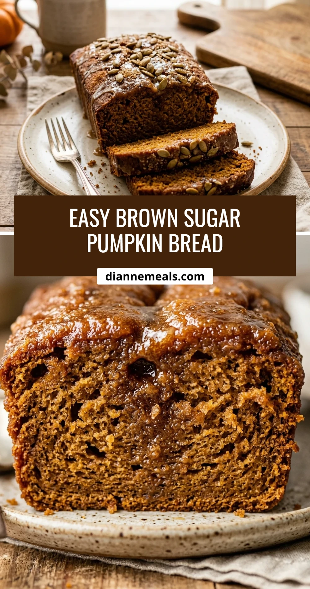 Easy Brown Sugar Pumpkin Bread