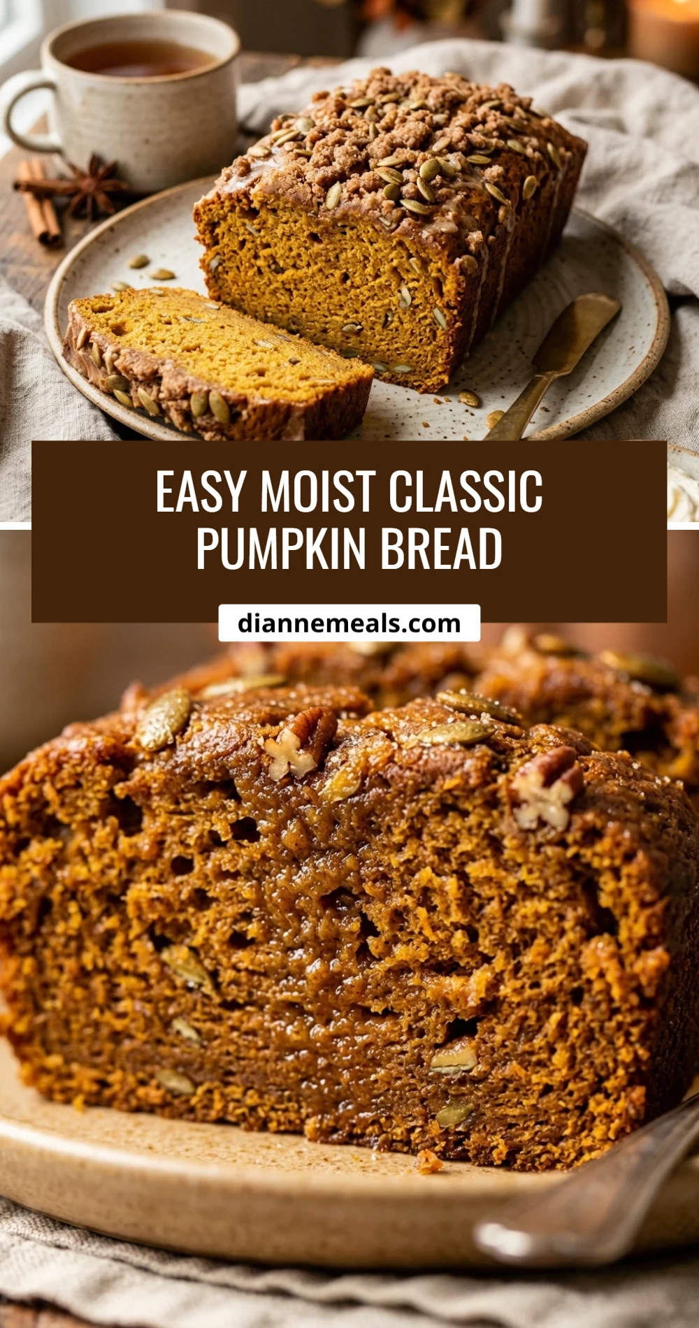 Easy Moist Classic Pumpkin Bread
