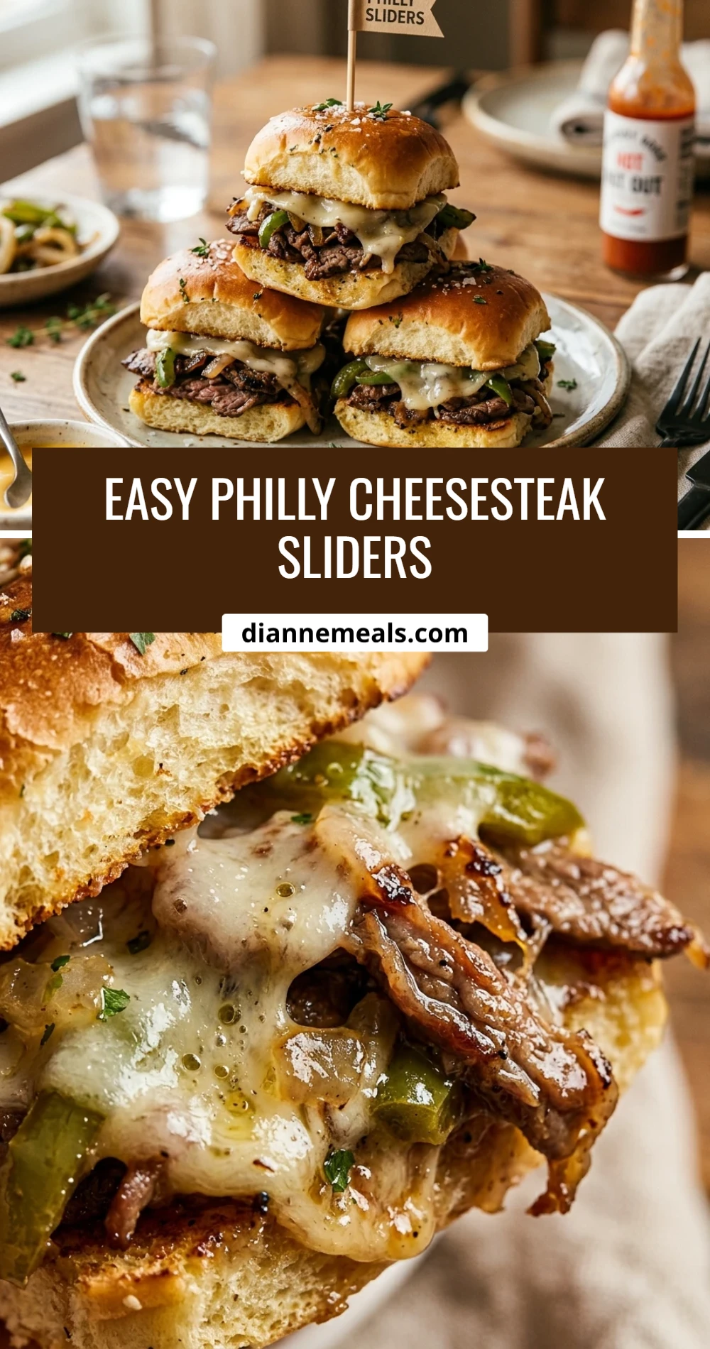Easy Philly Cheesesteak Sliders