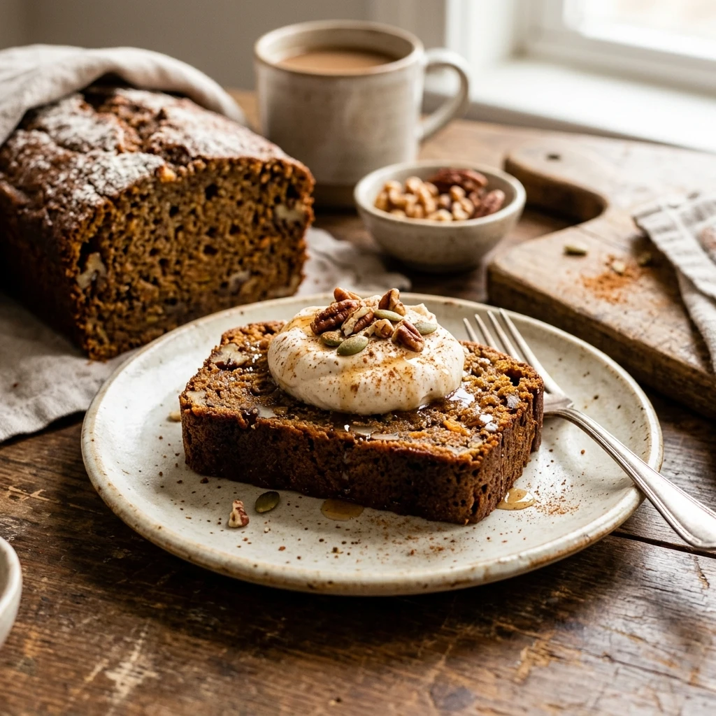 Easy Pumpkin Banana Bread