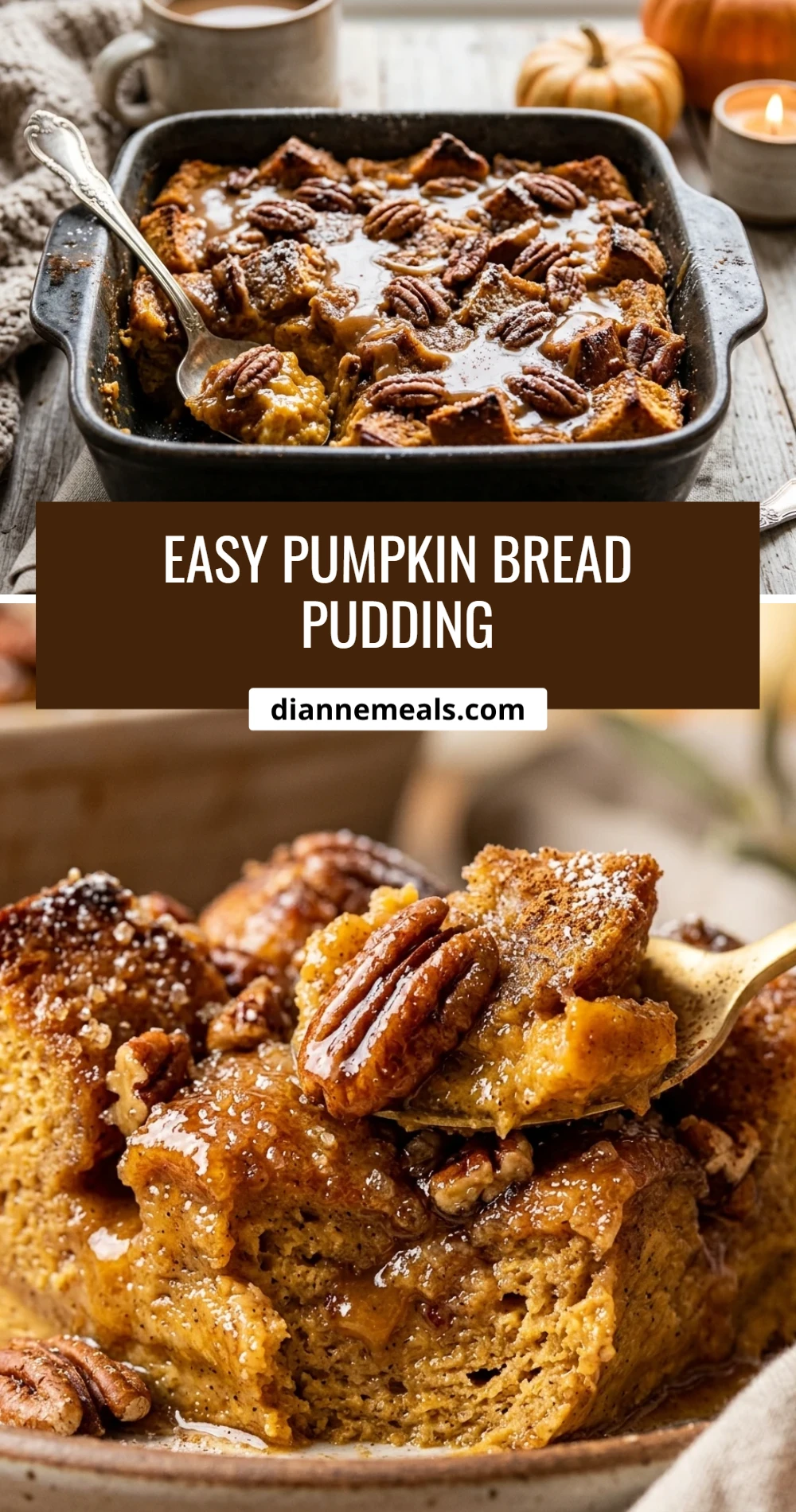 Easy Pumpkin Bread Pudding
