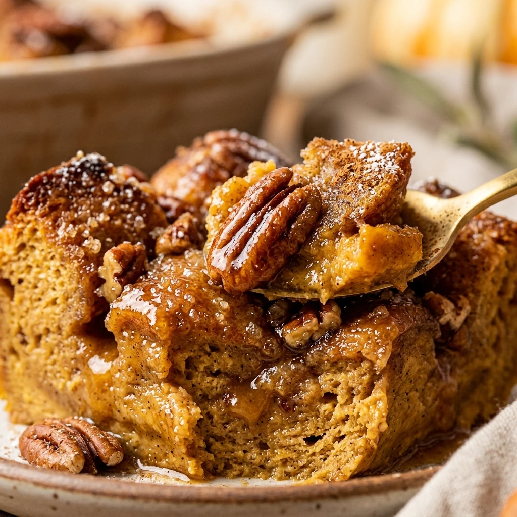 Easy Pumpkin Bread Pudding