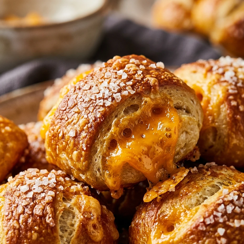 Easy Soft Pretzel Bites With Cheese