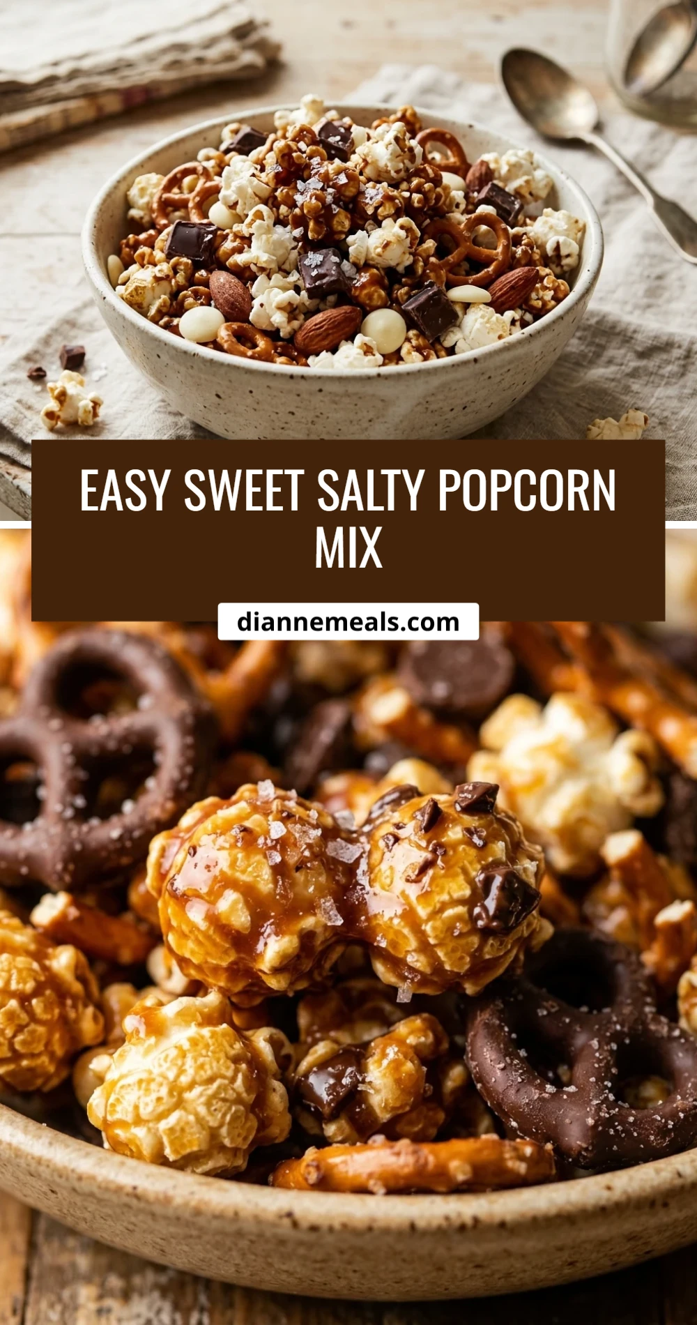 Easy Sweet Salty Popcorn Mix