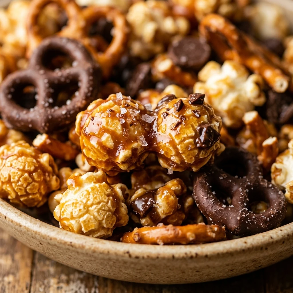 Easy Sweet Salty Popcorn Mix