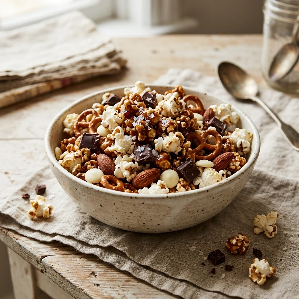 Easy Sweet Salty Popcorn Mix
