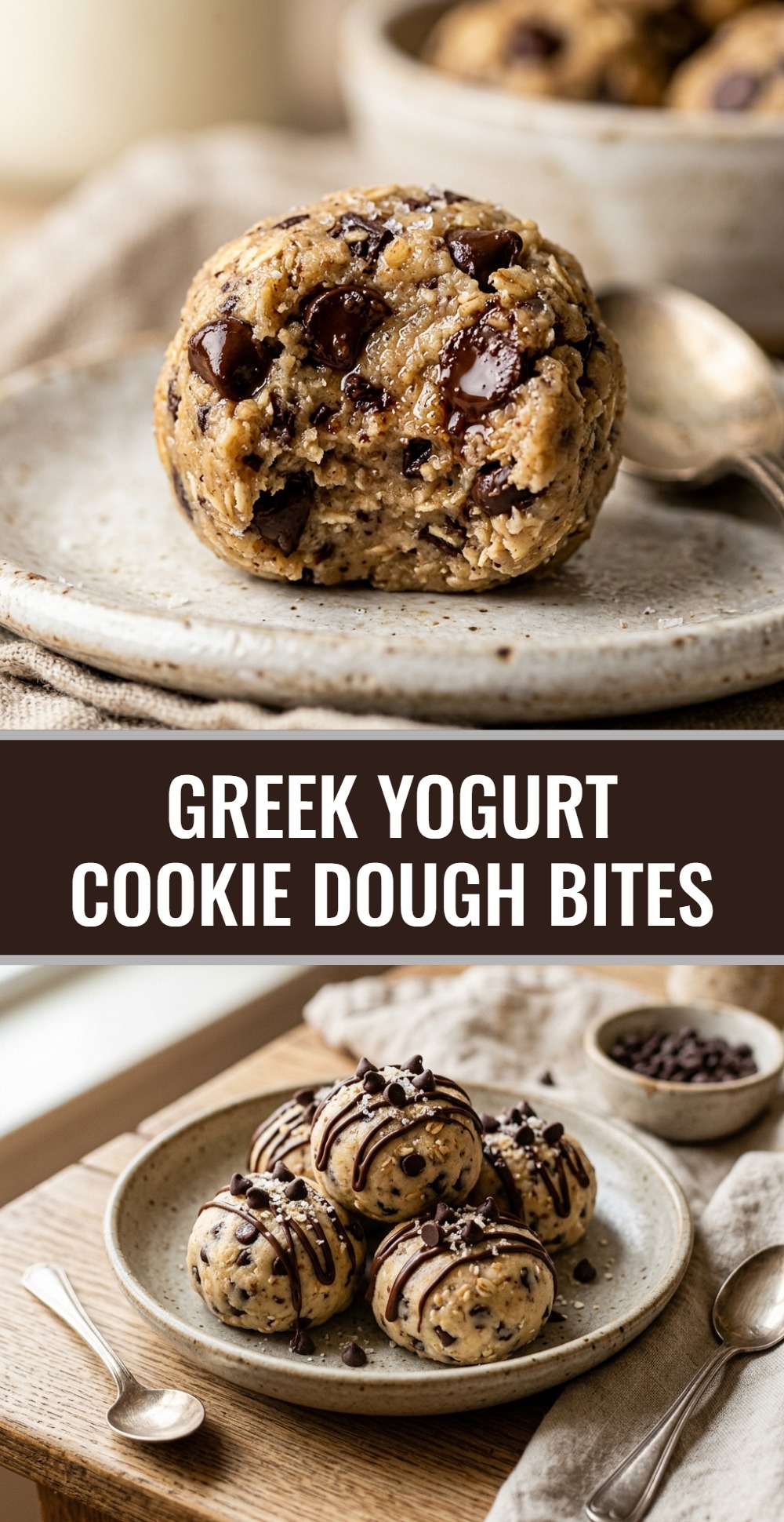 Greek Yogurt Cookie Dough Bites