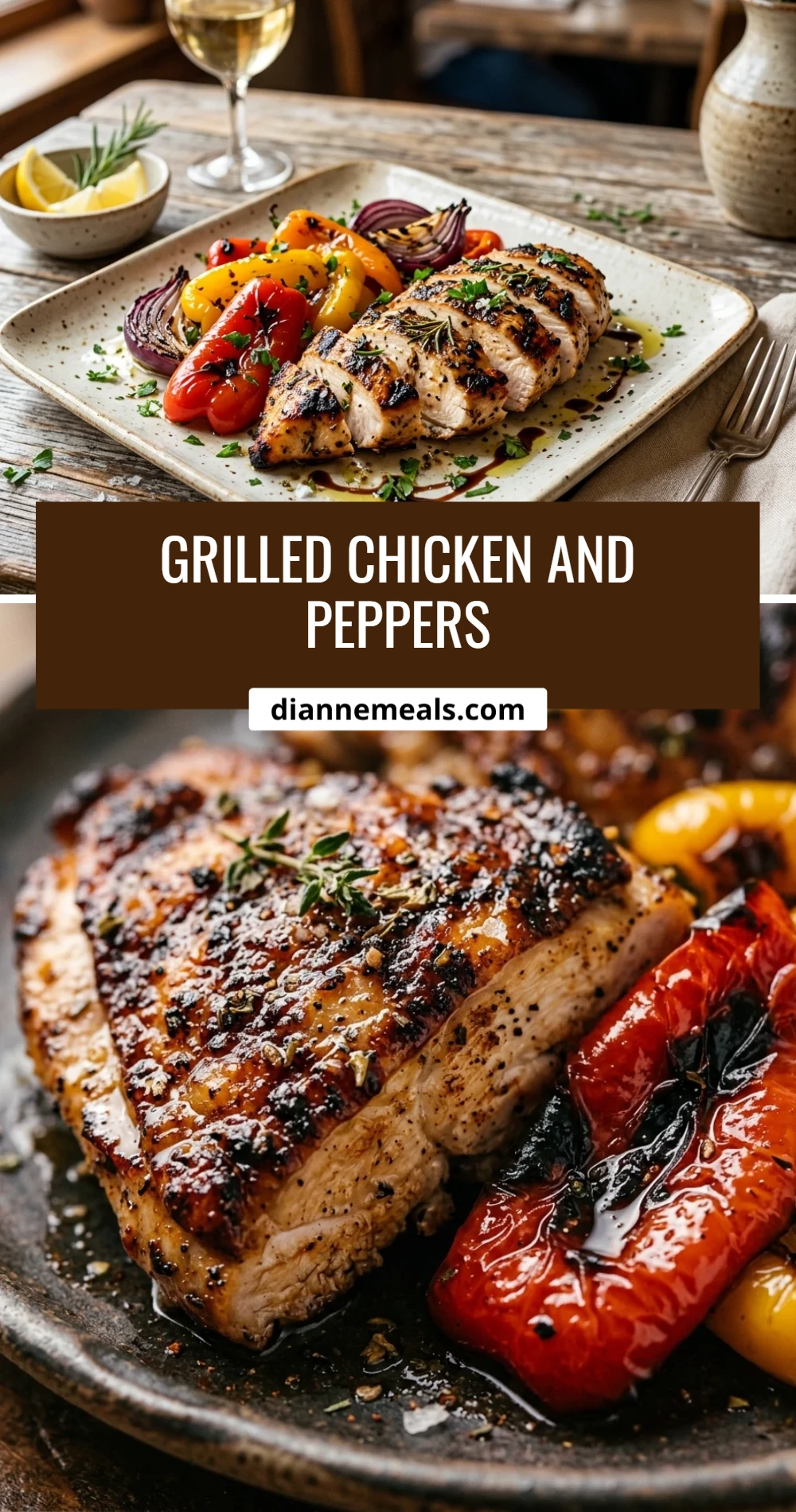 Grilled Chicken And Peppers