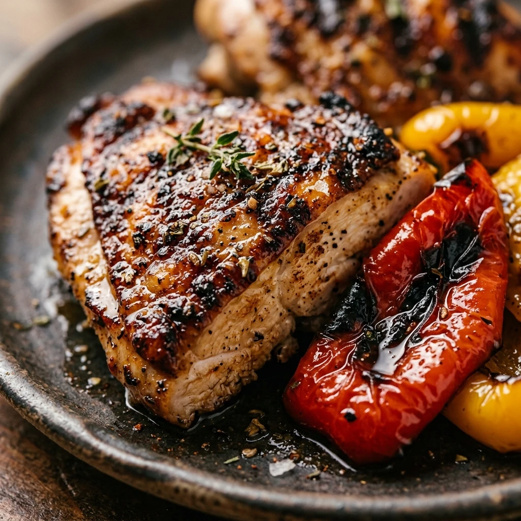Grilled Chicken And Peppers