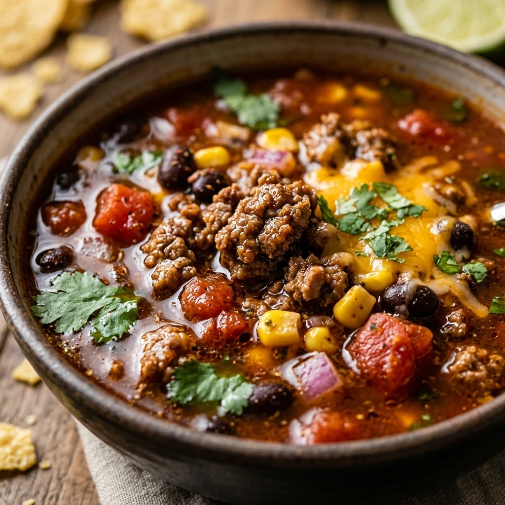 Ground Beef Taco Soup