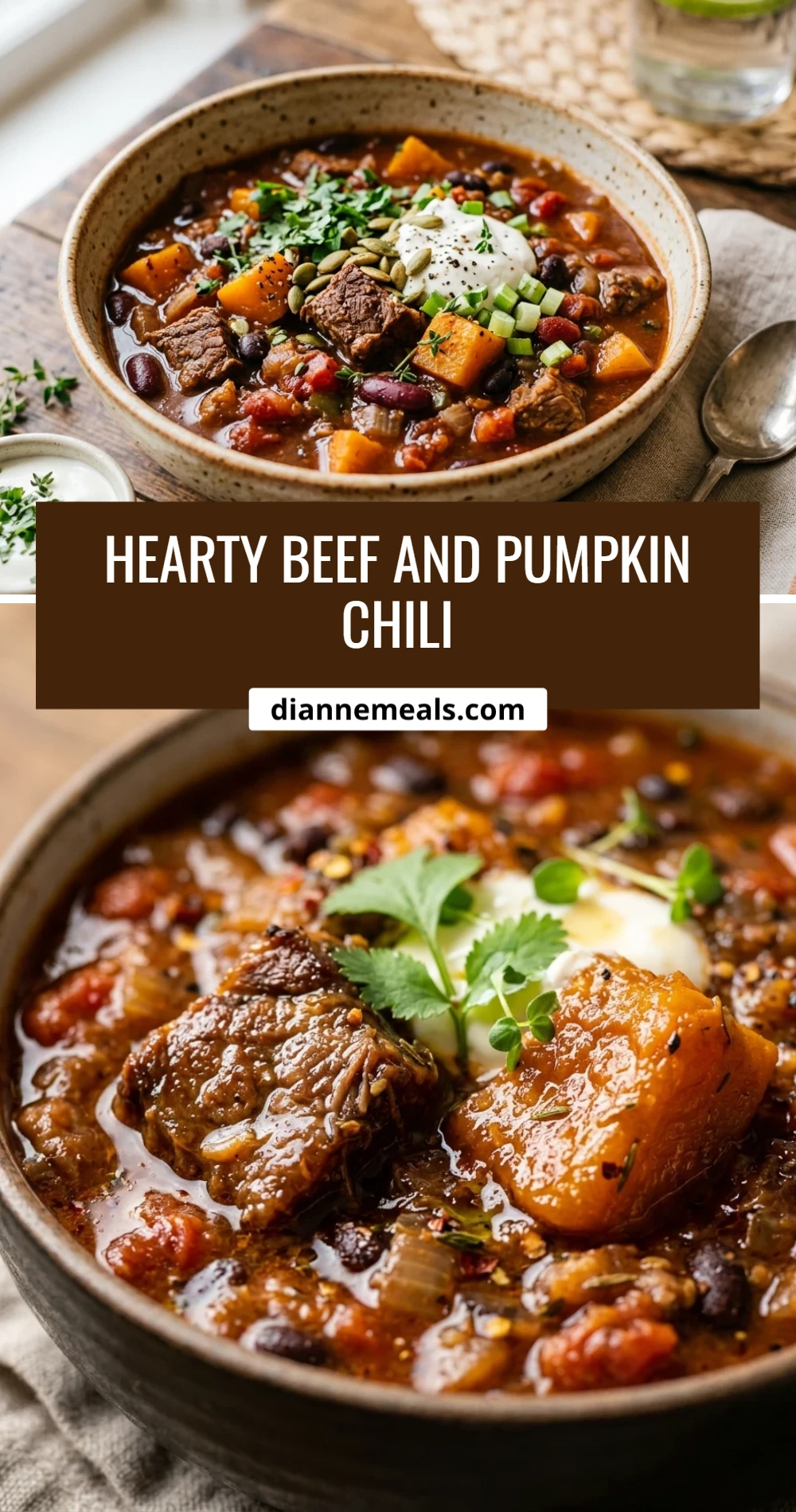 Hearty Beef And Pumpkin Chili