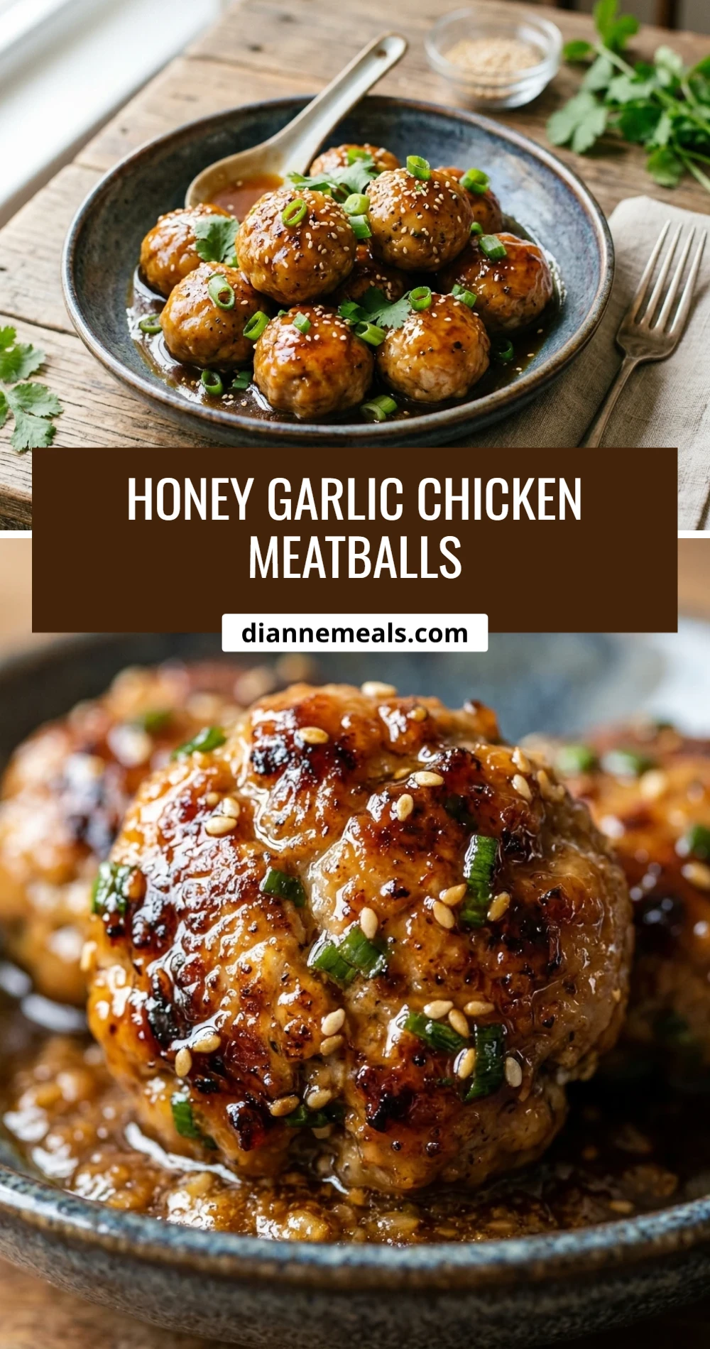 Honey Garlic Chicken Meatballs