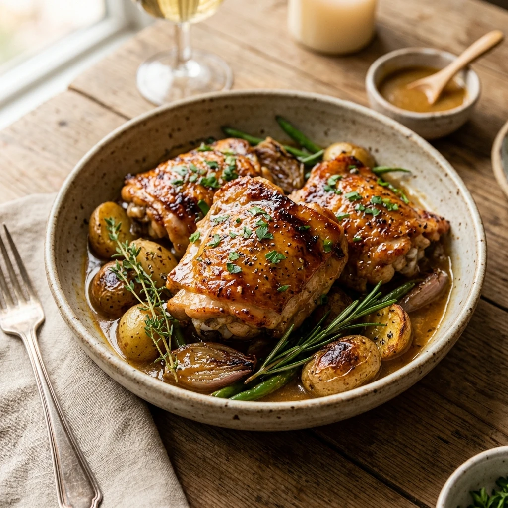 Honey Mustard Chicken Thighs