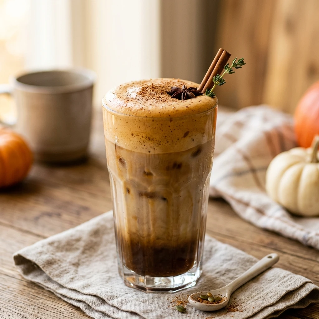 Iced Pumpkin Cream Chai Latte