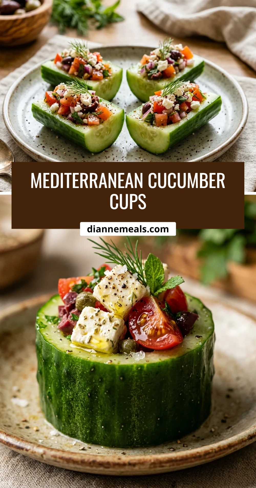Mediterranean Cucumber Cups
