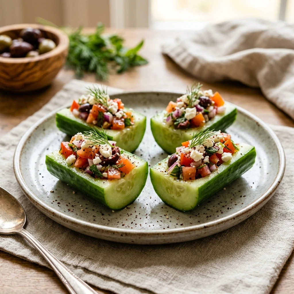Mediterranean Cucumber Cups