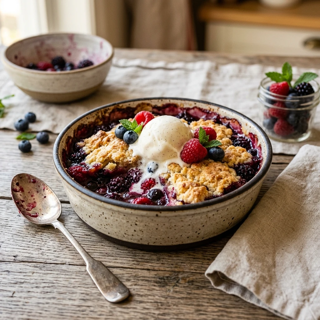 Mixed Berry Cobbler