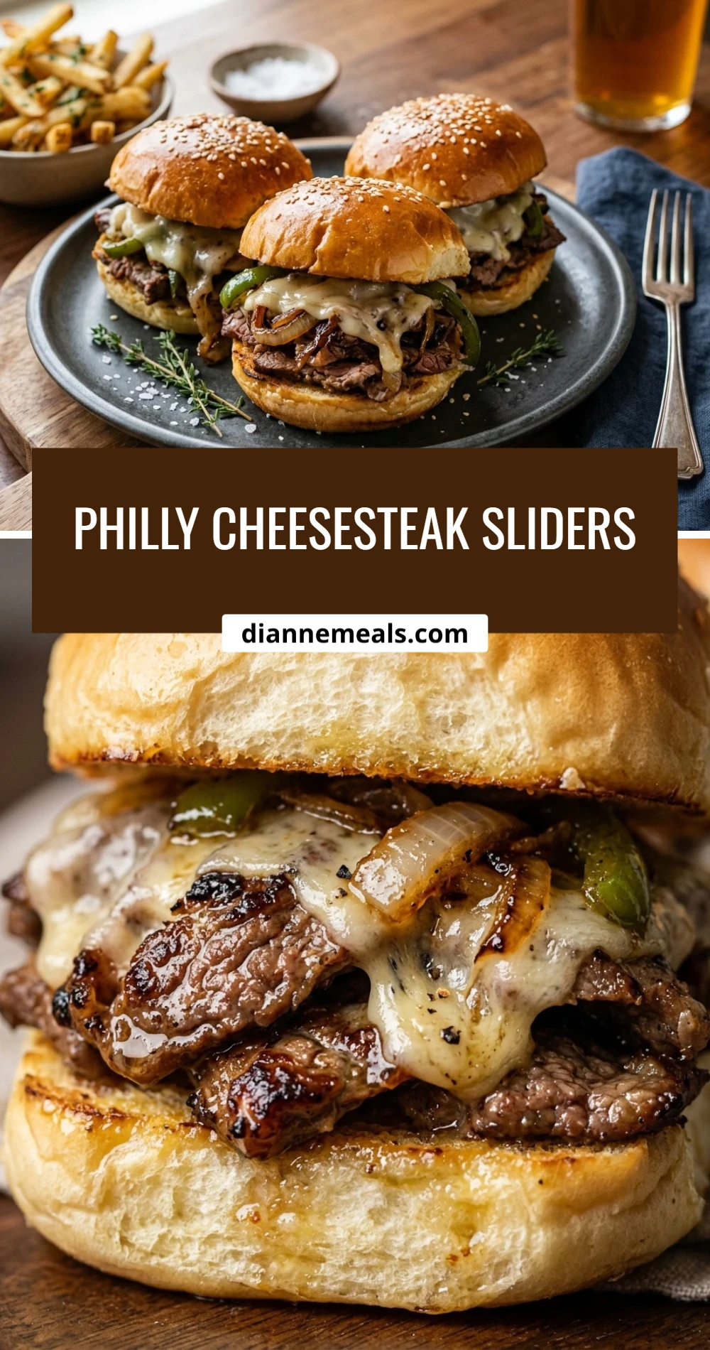 Philly Cheesesteak Sliders