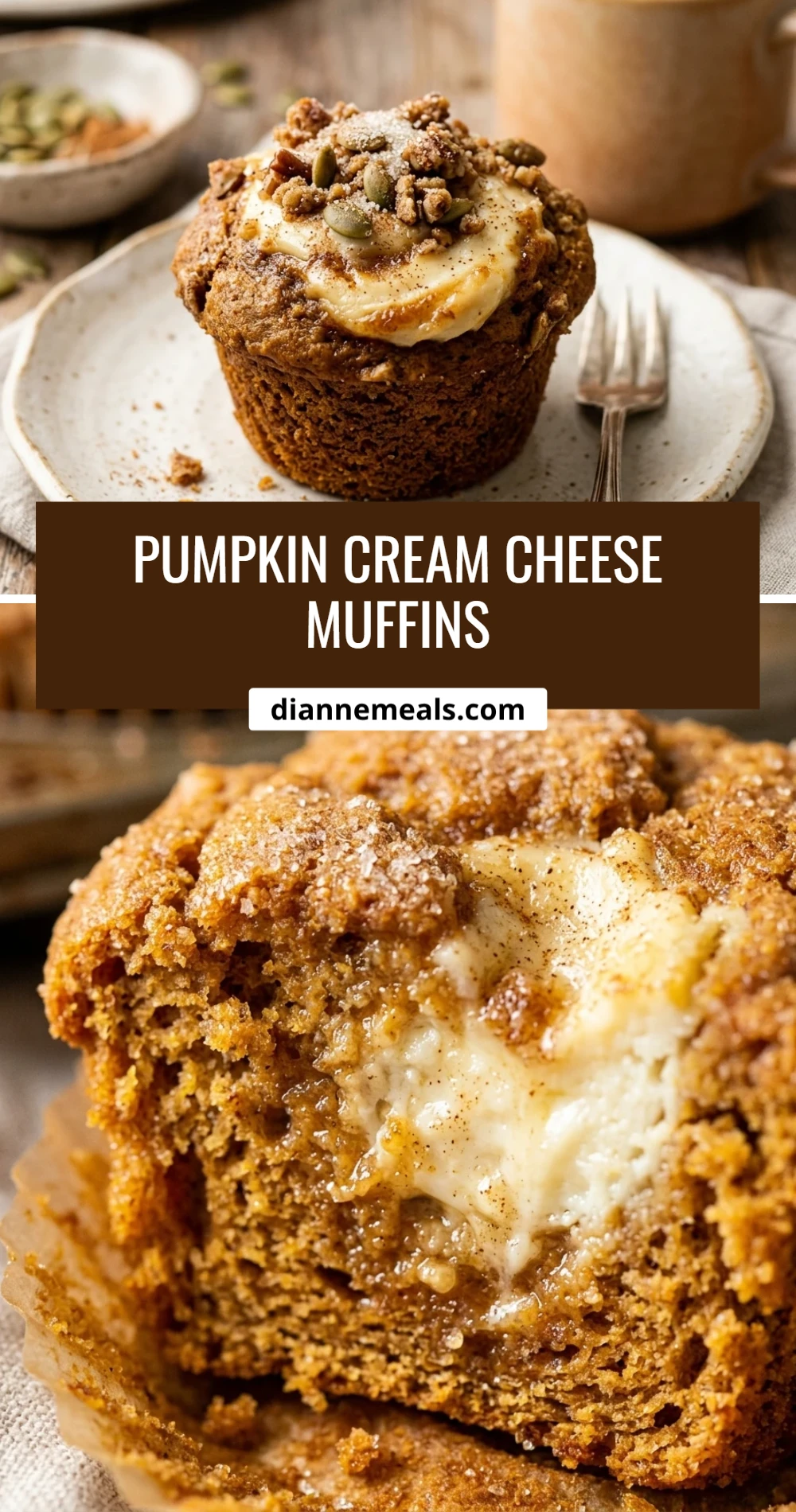 Pumpkin Cream Cheese Muffins