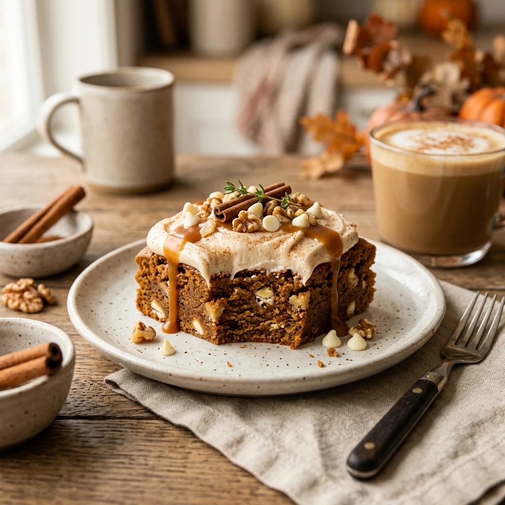 Pumpkin Spice Blondies