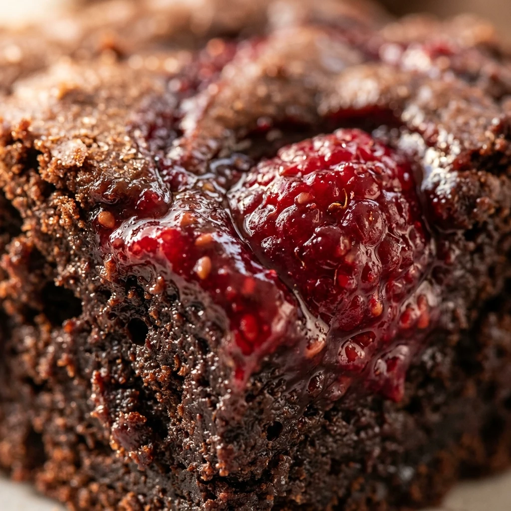 Raspberry Swirl Brownies