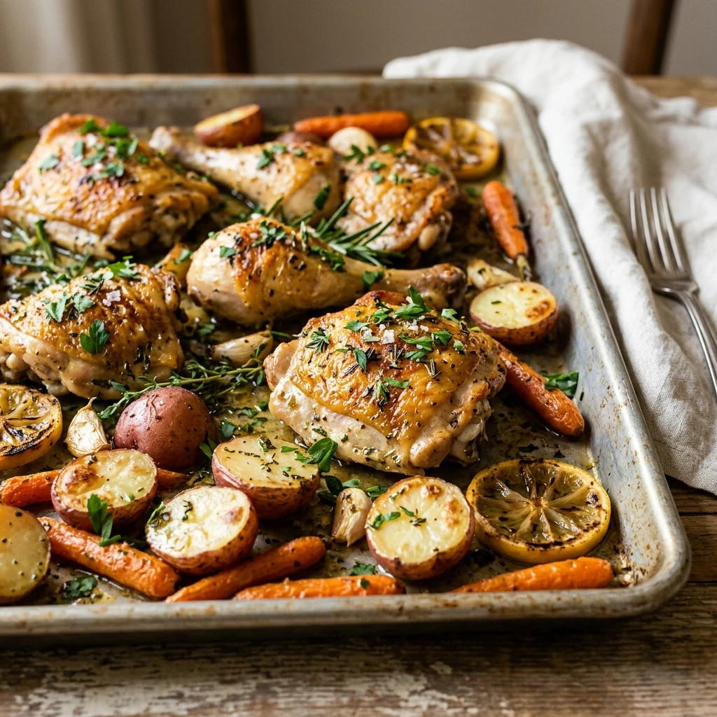 Sheet Pan Lemon Herb Chicken