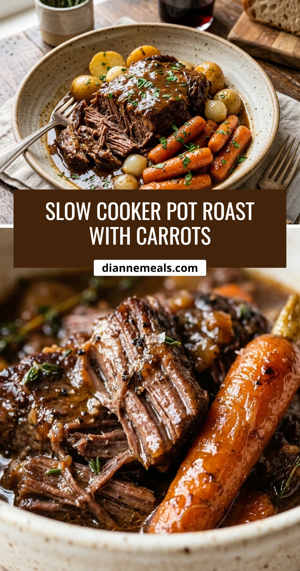 Slow Cooker Pot Roast With Carrots