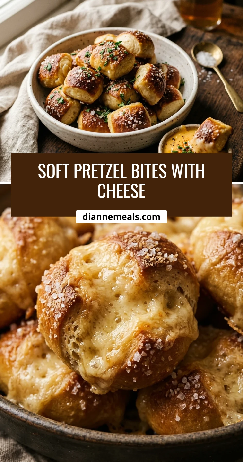 Soft Pretzel Bites With Cheese