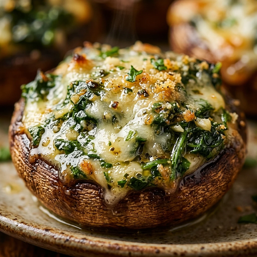 Spinach Stuffed Mushrooms